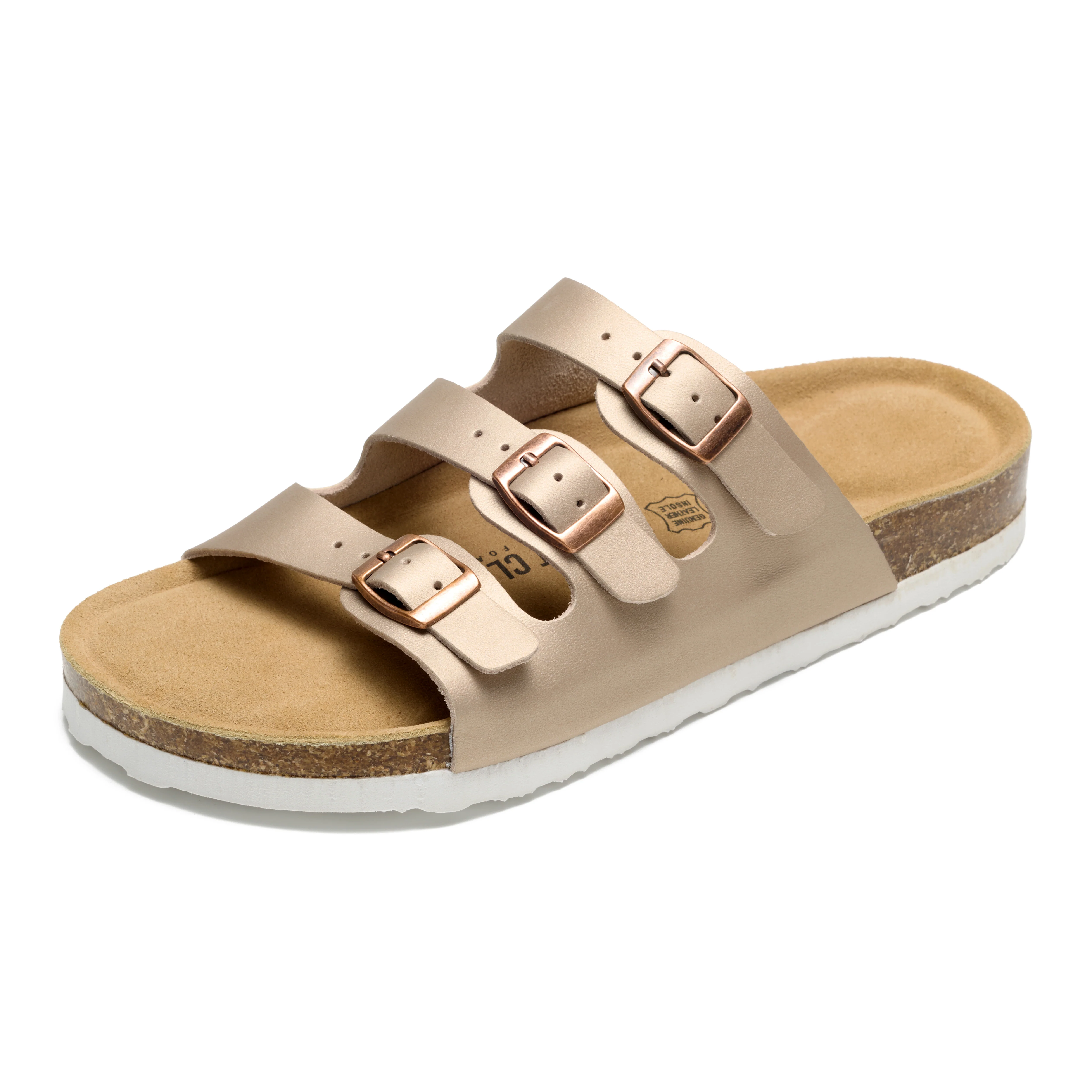 Project Cloud Women's | Genuine Leather Sandals | ProjectPlush | Memory Foam | Non-Slip - Capri - Image 51