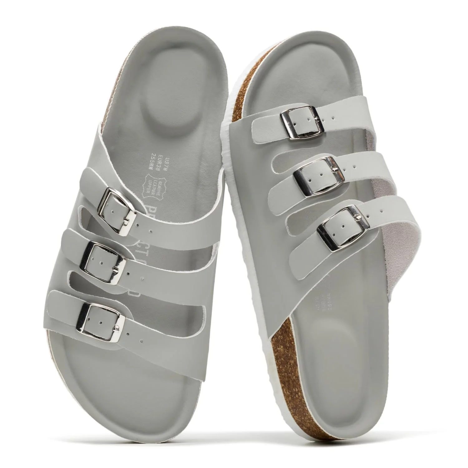 Project Cloud Women's | Genuine Leather Sandals | ProjectPlush | Memory Foam | Non-Slip - Capri - Image 60