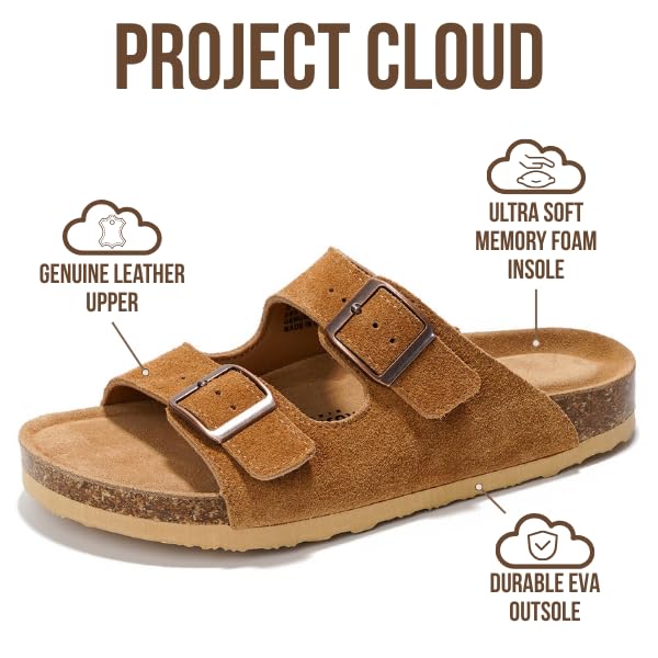 Project Cloud Women's | 100% Genuine Leather Womens Sandals | Memory Foam | Lightweight | Non-Slip - Venita - Image 102