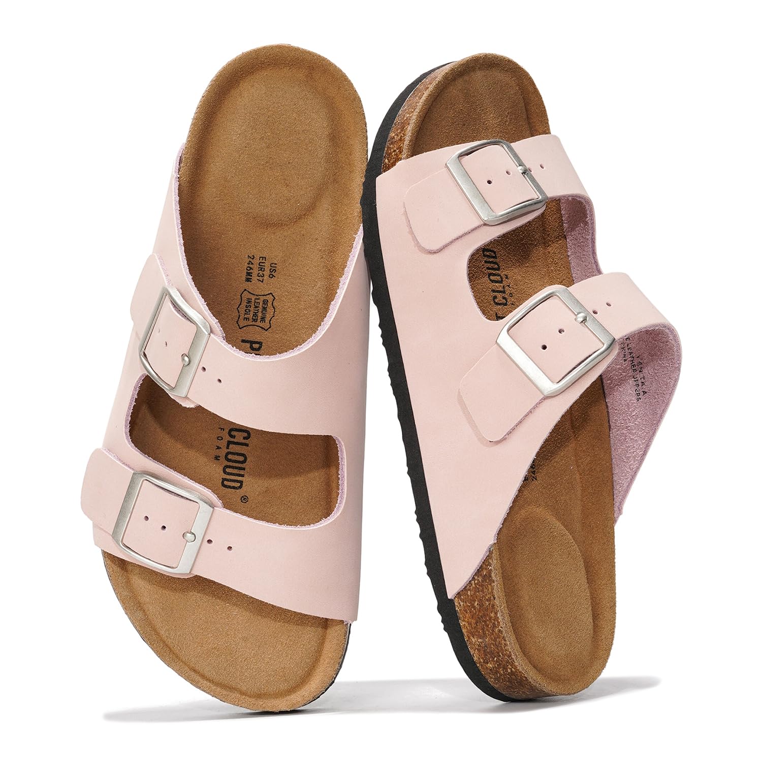 Project Cloud Women's | 100% Genuine Leather Womens Sandals | Memory Foam | Lightweight | Non-Slip - Venita - Image 106
