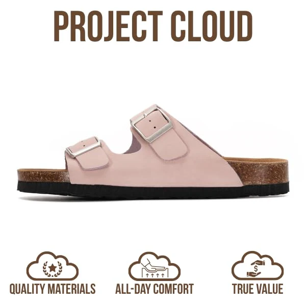 Project Cloud Women's | 100% Genuine Leather Womens Sandals | Memory Foam | Lightweight | Non-Slip - Venita - Image 115