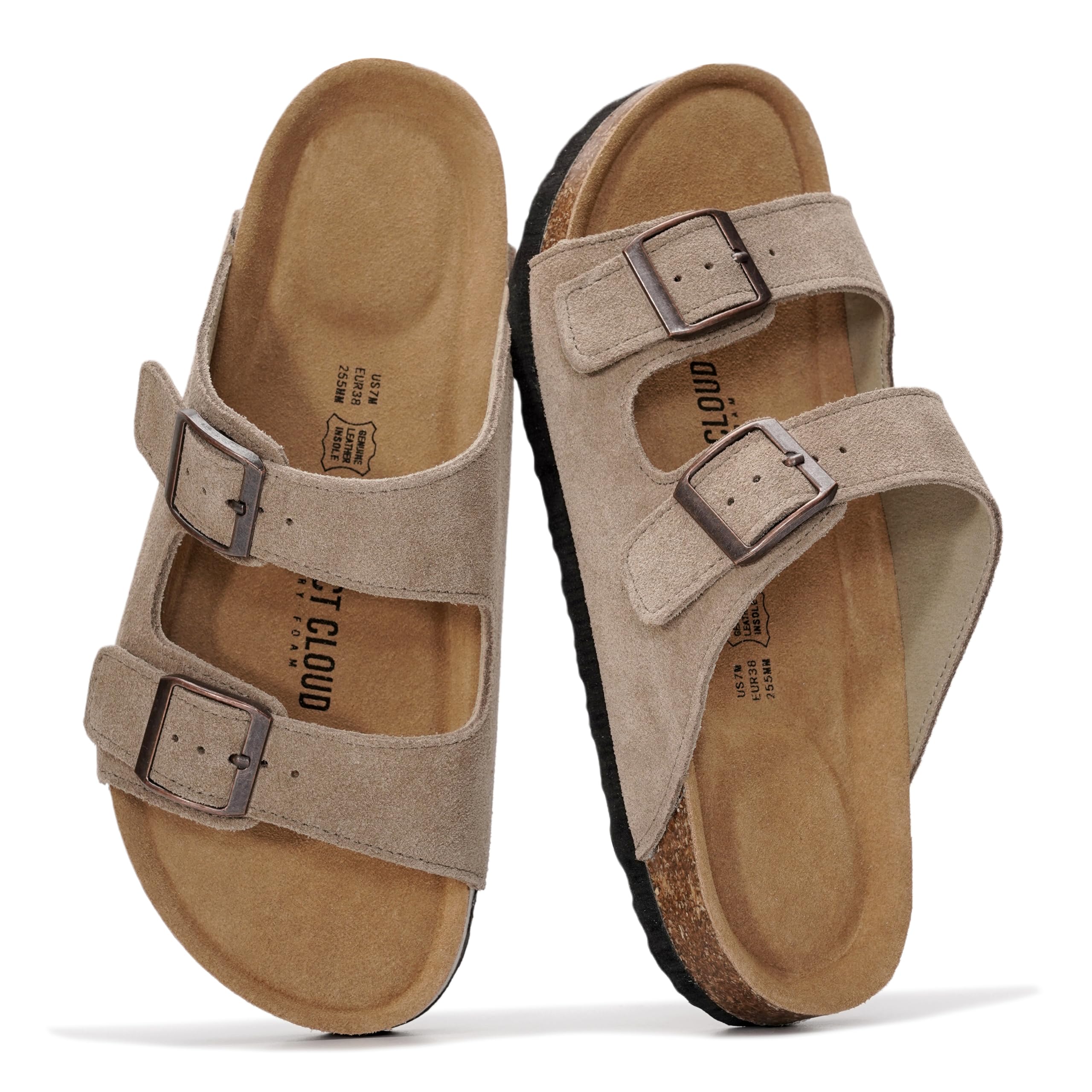 Project Cloud Women's | 100% Genuine Leather Womens Sandals | Memory Foam | Lightweight | Non-Slip - Venita - Image 127