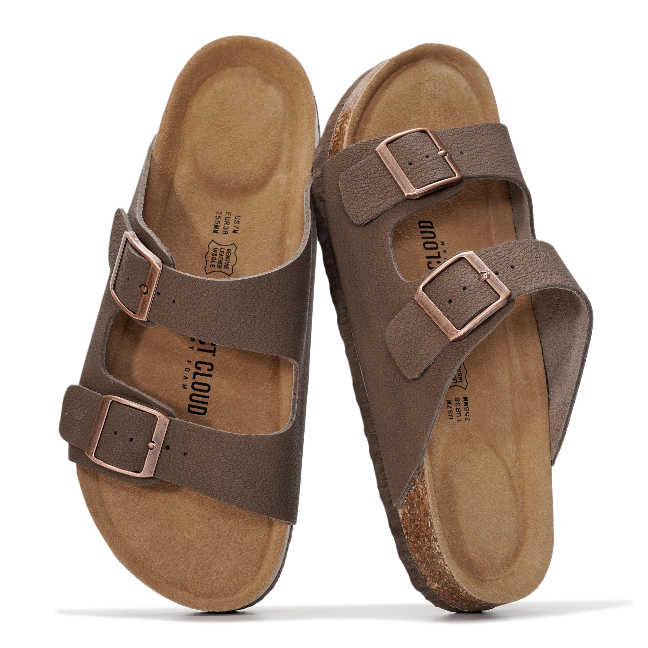 Project Cloud Women's | 100% Genuine Leather Womens Sandals | Memory Foam | Lightweight | Non-Slip - Venita - Image 132