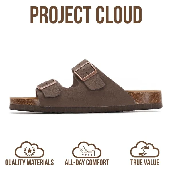 Project Cloud Women's | 100% Genuine Leather Womens Sandals | Memory Foam | Lightweight | Non-Slip - Venita - Image 136