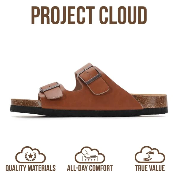 Project Cloud Women's | 100% Genuine Leather Womens Sandals | Memory Foam | Lightweight | Non-Slip - Venita - Image 141