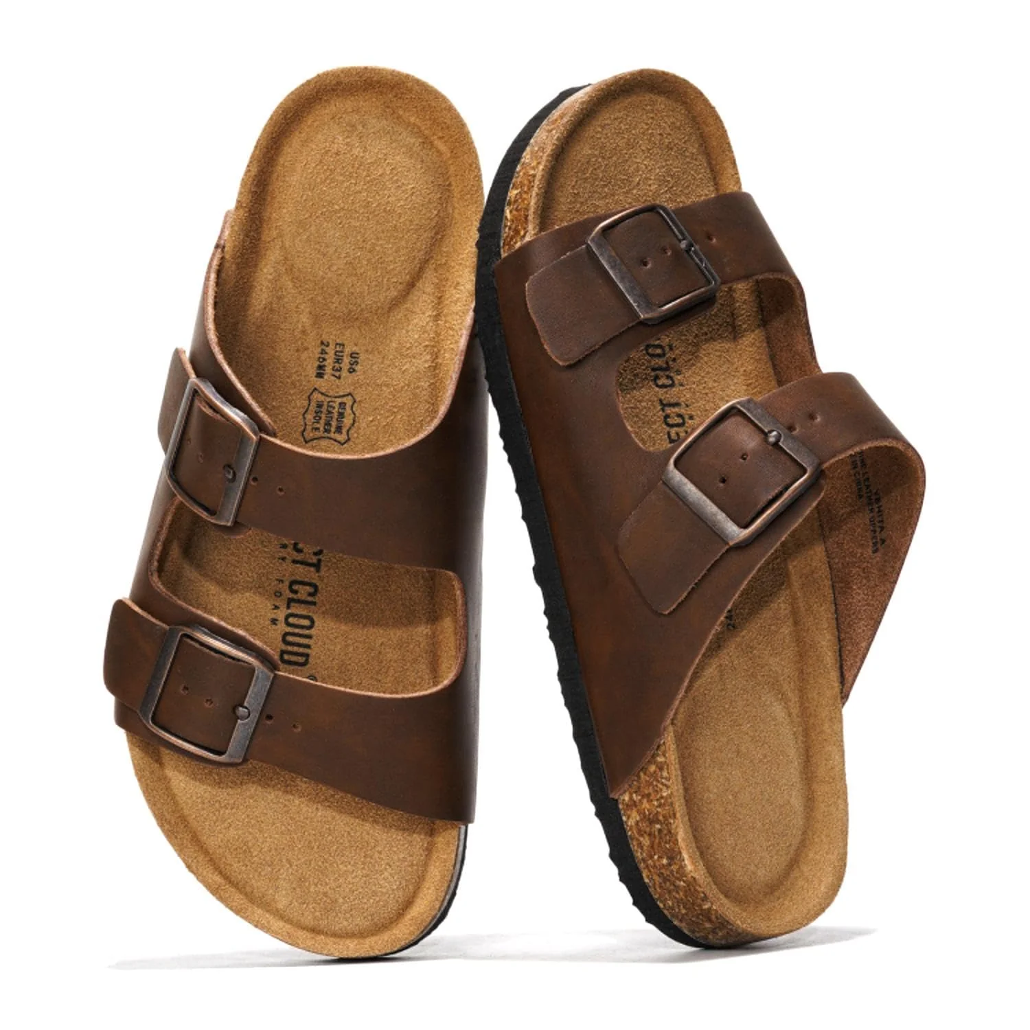 Project Cloud Women's | 100% Genuine Leather Womens Sandals | Memory Foam | Lightweight | Non-Slip - Venita - Image 144