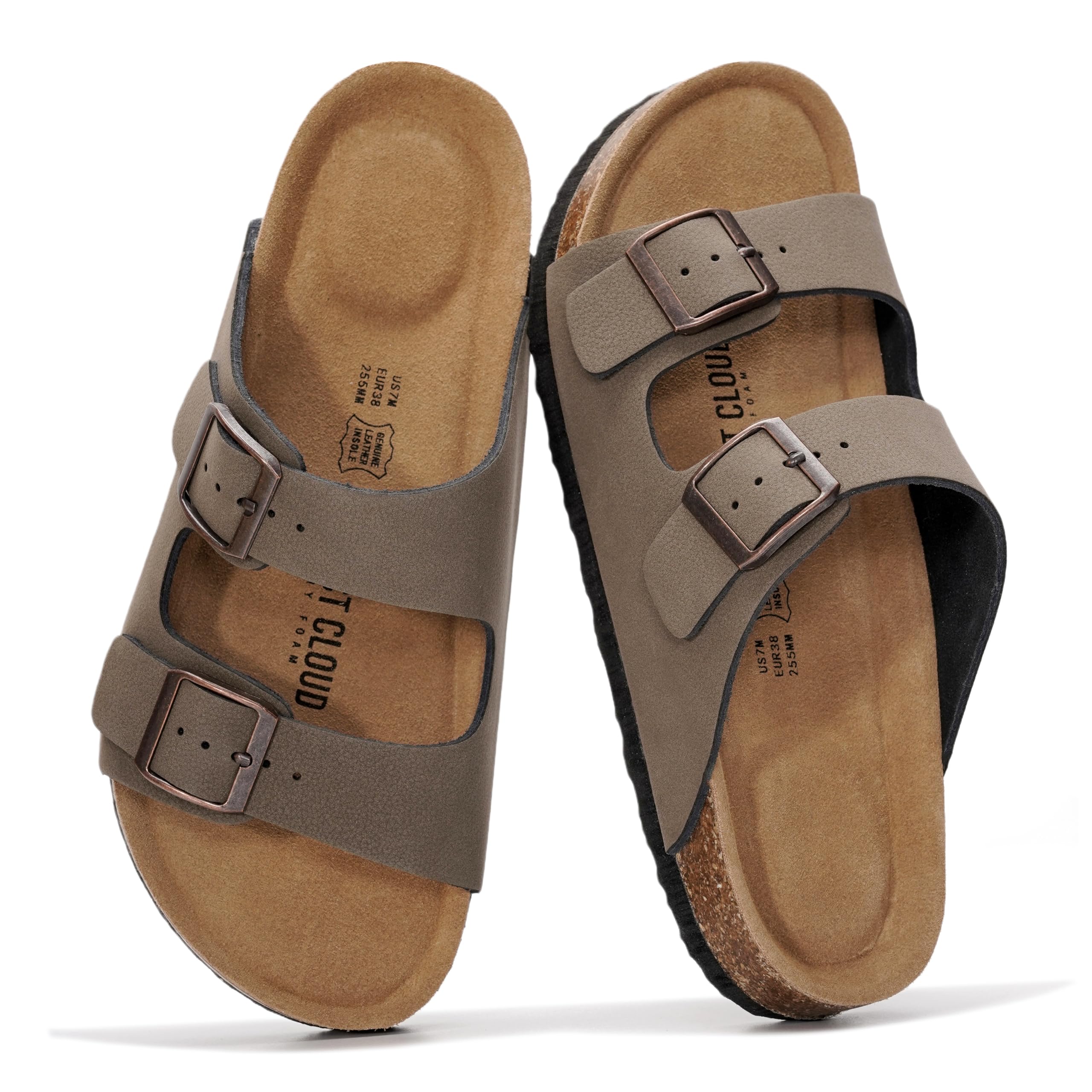 Project Cloud Women's | 100% Genuine Leather Womens Sandals | Memory Foam | Lightweight | Non-Slip - Venita - Image 150