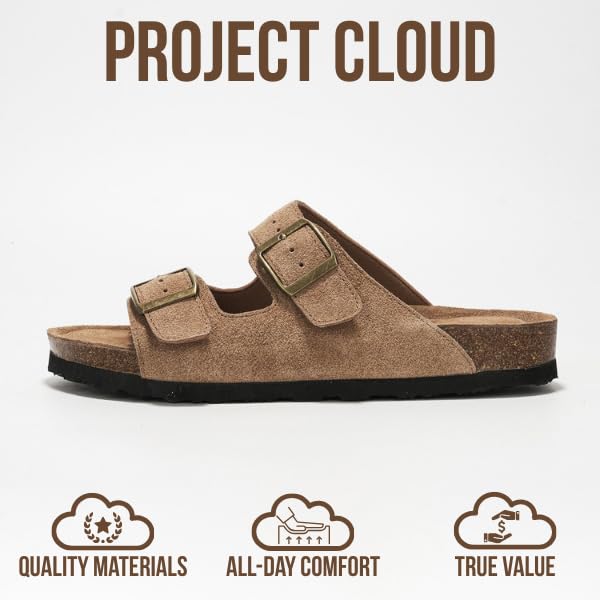 Project Cloud Women's | 100% Genuine Leather Womens Sandals | Memory Foam | Lightweight | Non-Slip - Venita - Image 58