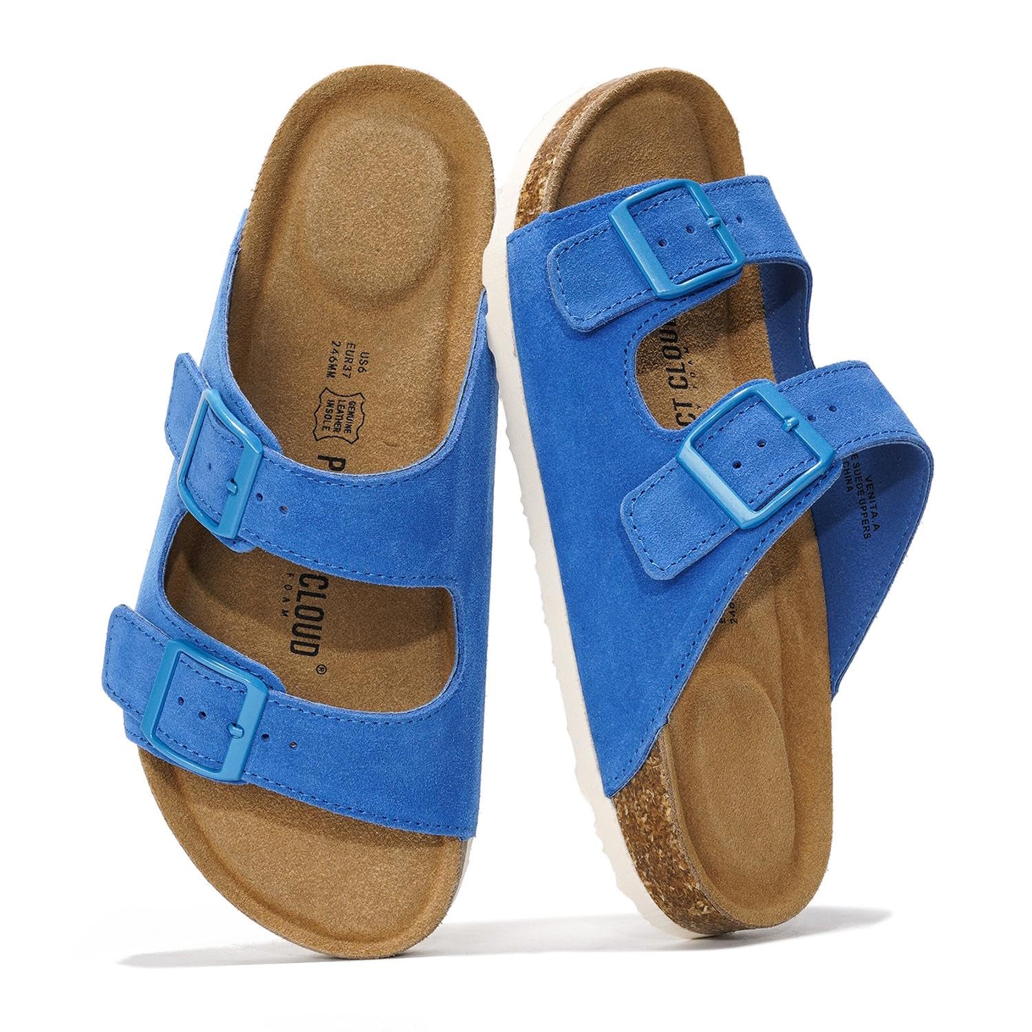 Project Cloud Women's | 100% Genuine Leather Womens Sandals | Memory Foam | Lightweight | Non-Slip - Venita - Image 82