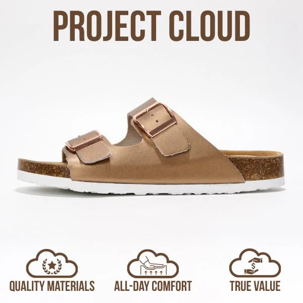Project Cloud Women's | 100% Genuine Leather Womens Sandals | Memory Foam | Lightweight | Non-Slip - Venita - Image 91