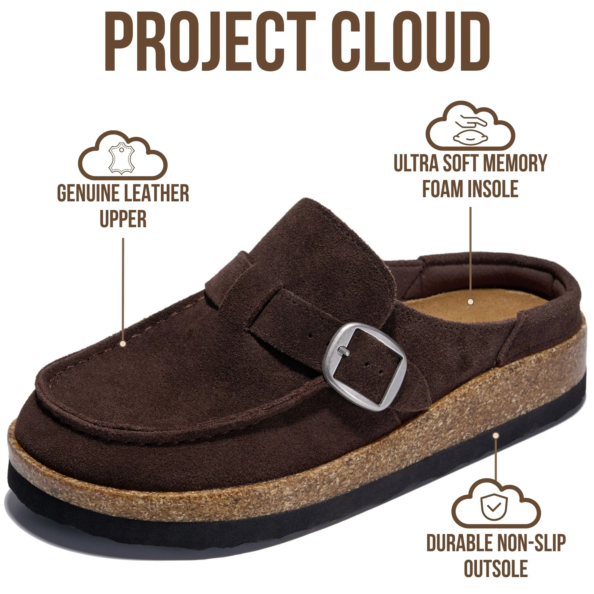 Project Cloud Women's | Water Resistant Clogs for Women | Memory Foam | Lightweight | Non-Slip - Carline - Image 54