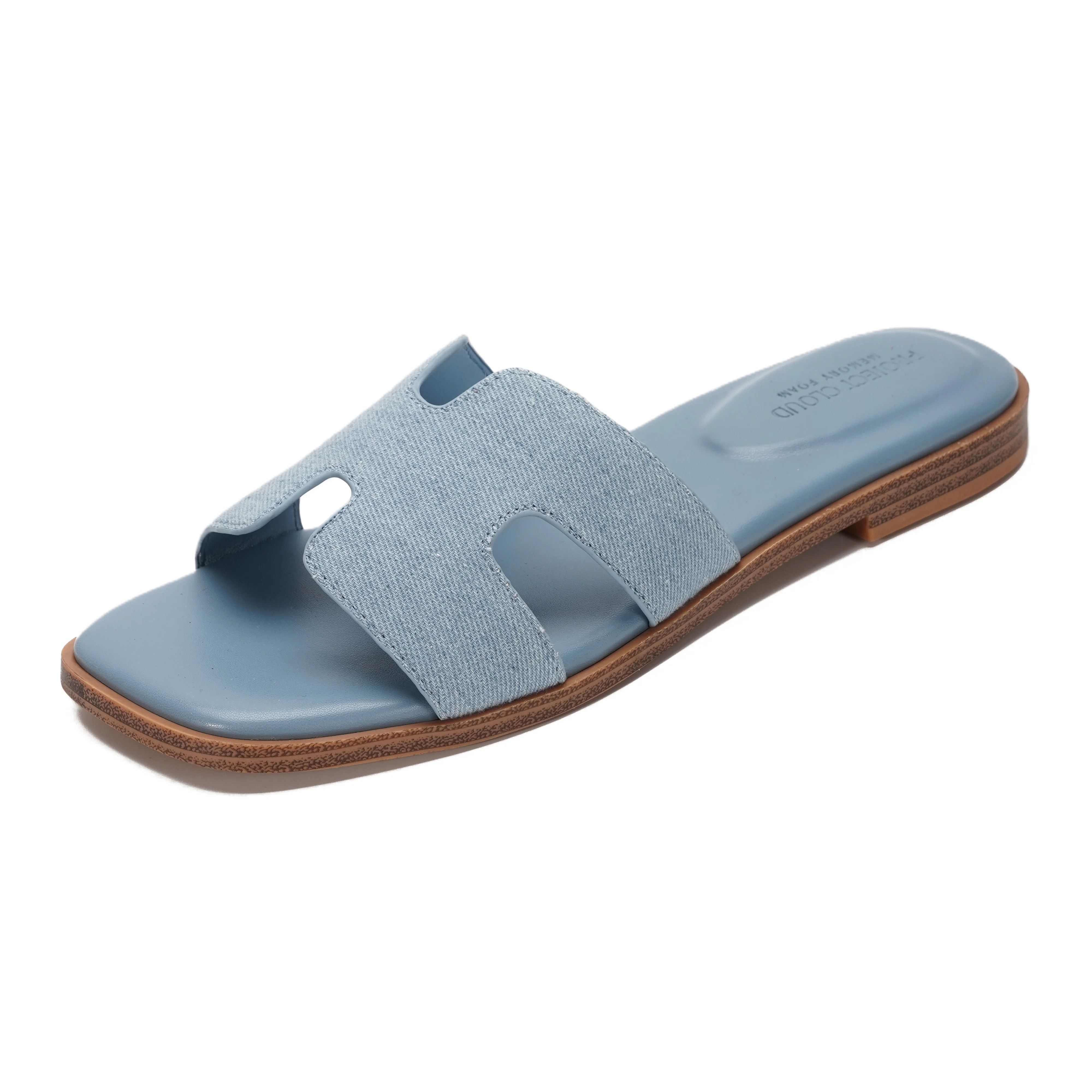 Project Cloud Women's | Genuine Leather Flat Summer Sandals | Memory Foam | Lightweight | Non-Slip - Jannel - Image 110