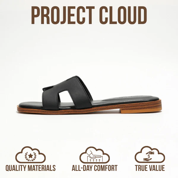 Project Cloud Women's | Genuine Leather Flat Summer Sandals | Memory Foam | Lightweight | Non-Slip - Jannel - Image 15