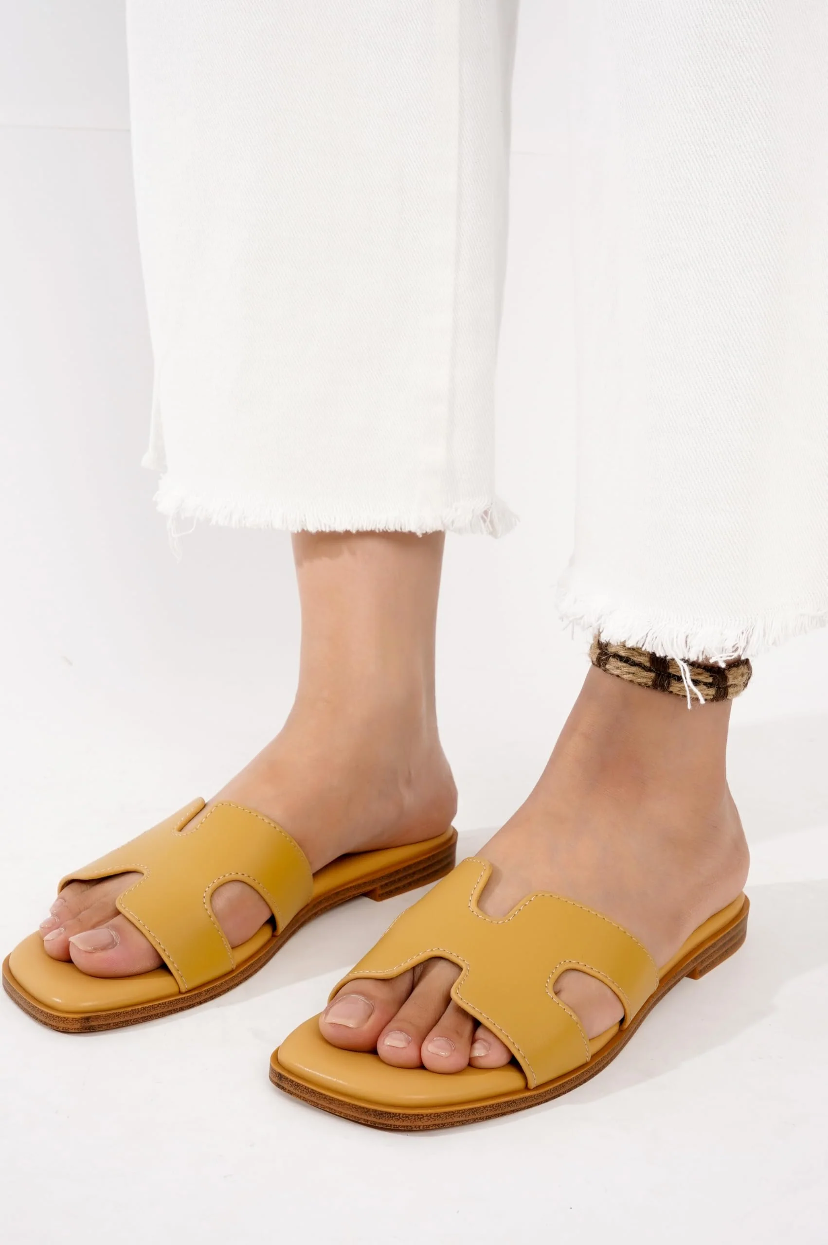 Project Cloud Women's | Genuine Leather Flat Summer Sandals | Memory Foam | Lightweight | Non-Slip - Jannel - Image 24