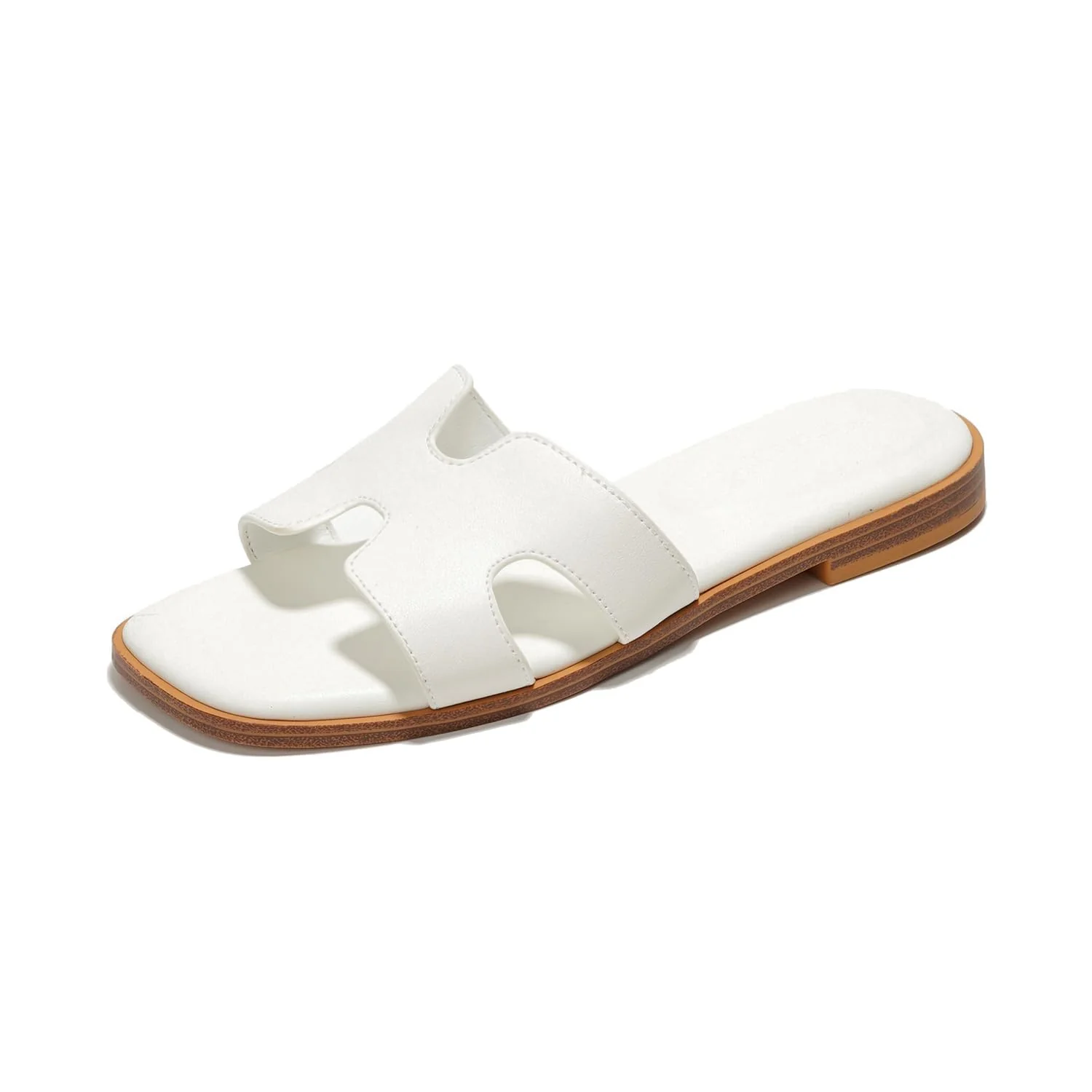 Project Cloud Women's | Genuine Leather Flat Summer Sandals | Memory Foam | Lightweight | Non-Slip - Jannel - Image 26