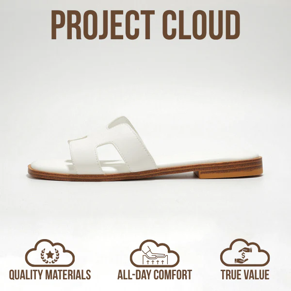 Project Cloud Women's | Genuine Leather Flat Summer Sandals | Memory Foam | Lightweight | Non-Slip - Jannel - Image 28