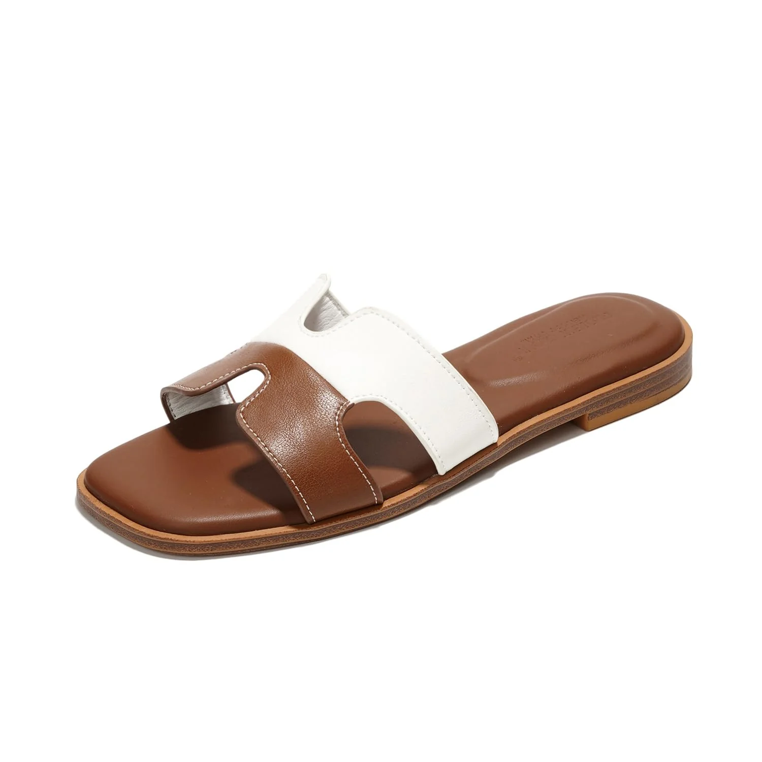 Project Cloud Women's | Genuine Leather Flat Summer Sandals | Memory Foam | Lightweight | Non-Slip - Jannel - Image 32
