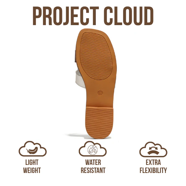 Project Cloud Women's | Genuine Leather Flat Summer Sandals | Memory Foam | Lightweight | Non-Slip - Jannel - Image 35