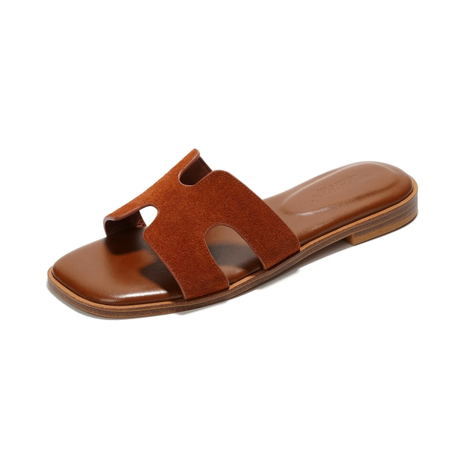 Project Cloud Women's | Genuine Leather Flat Summer Sandals | Memory Foam | Lightweight | Non-Slip - Jannel - Image 38