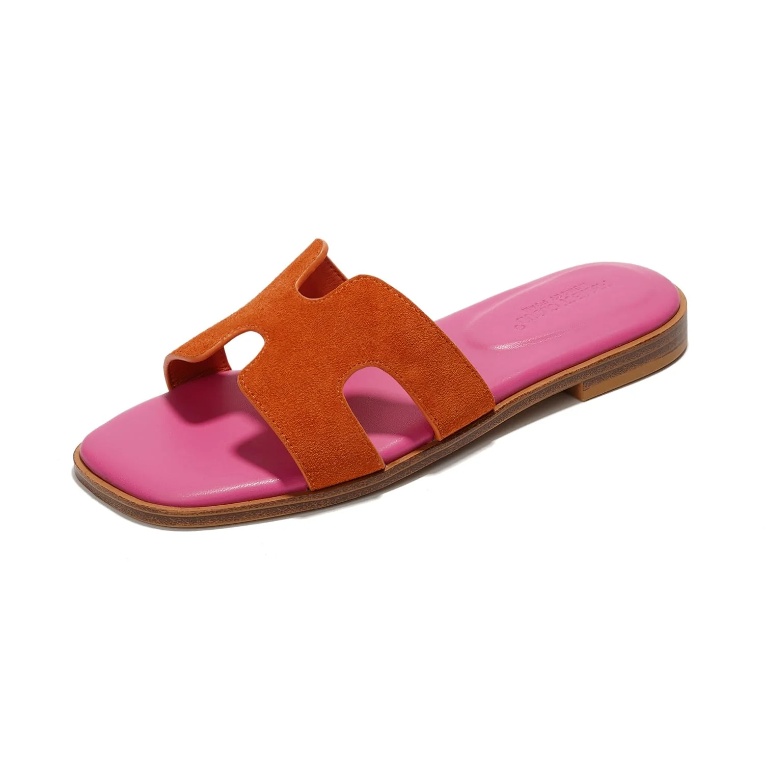 Project Cloud Women's | Genuine Leather Flat Summer Sandals | Memory Foam | Lightweight | Non-Slip - Jannel - Image 47