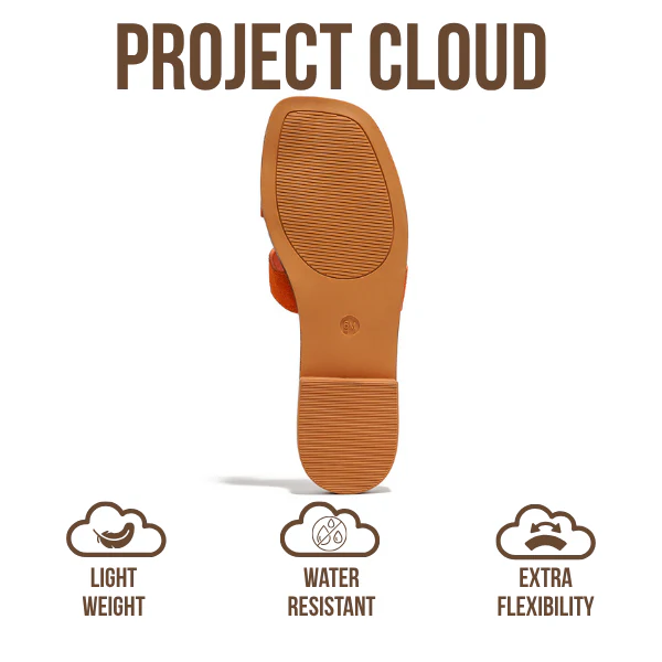 Project Cloud Women's | Genuine Leather Flat Summer Sandals | Memory Foam | Lightweight | Non-Slip - Jannel - Image 50