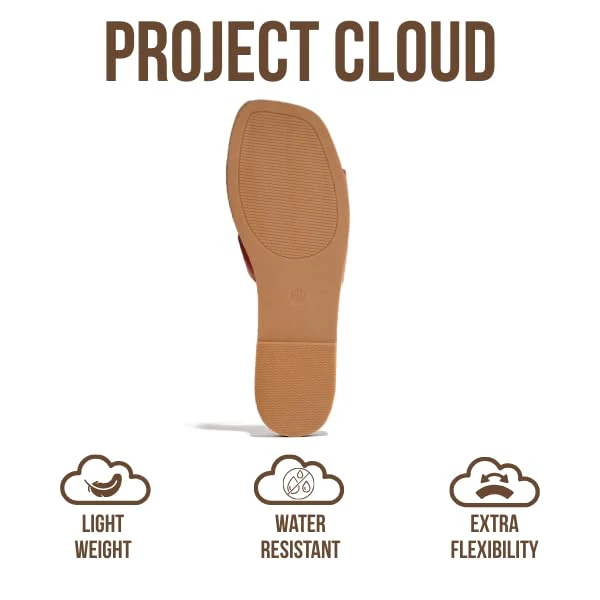 Project Cloud Women's | Genuine Leather Flat Summer Sandals | Memory Foam | Lightweight | Non-Slip - Jannel - Image 58