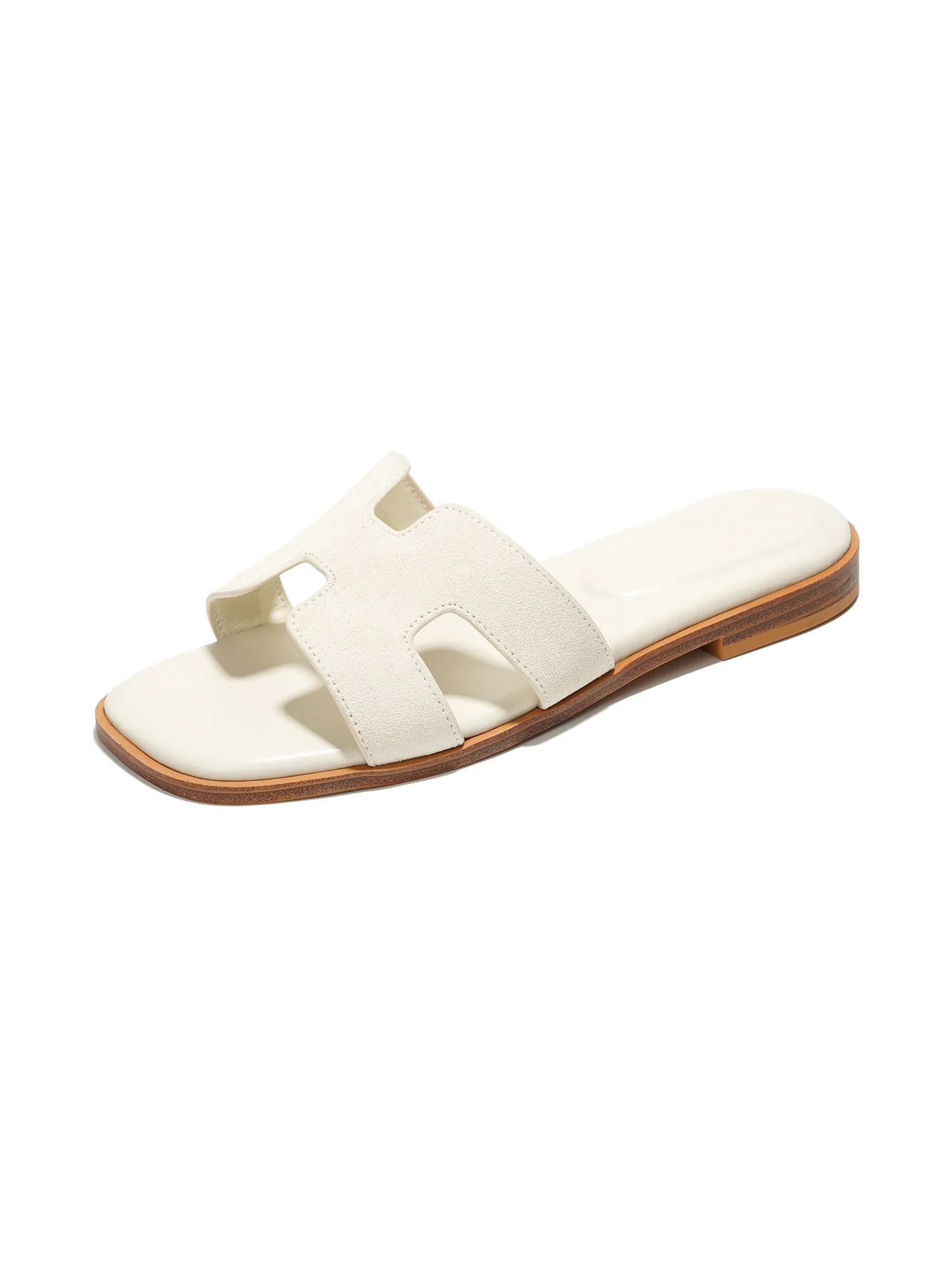 Project Cloud Women's | Genuine Leather Flat Summer Sandals | Memory Foam | Lightweight | Non-Slip - Jannel - Image 61