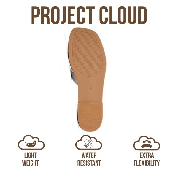 Project Cloud Women's | Genuine Leather Flat Summer Sandals | Memory Foam | Lightweight | Non-Slip - Jannel - Image 73