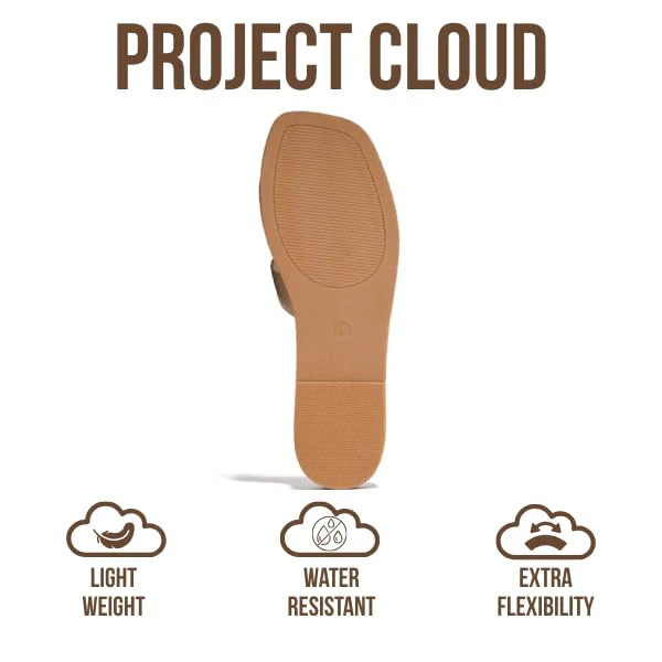 Project Cloud Women's | Genuine Leather Flat Summer Sandals | Memory Foam | Lightweight | Non-Slip - Jannel - Image 78