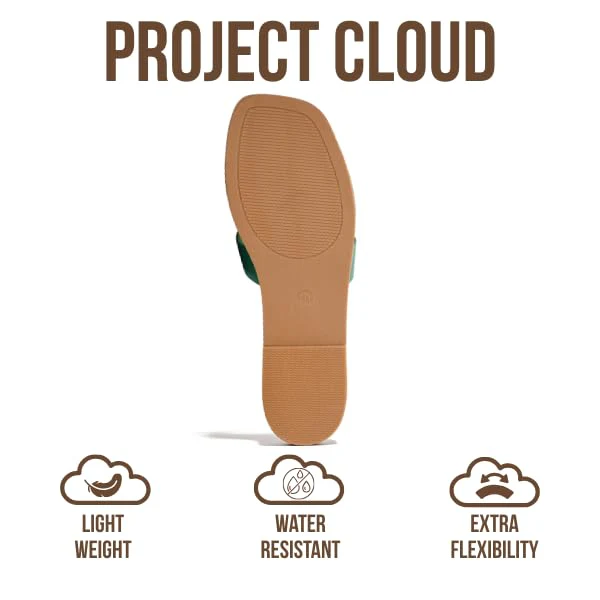 Project Cloud Women's | Genuine Leather Flat Summer Sandals | Memory Foam | Lightweight | Non-Slip - Jannel - Image 88