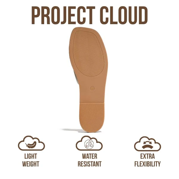 Project Cloud Women's | Genuine Leather Flat Summer Sandals | Memory Foam | Lightweight | Non-Slip - Jannel - Image 93
