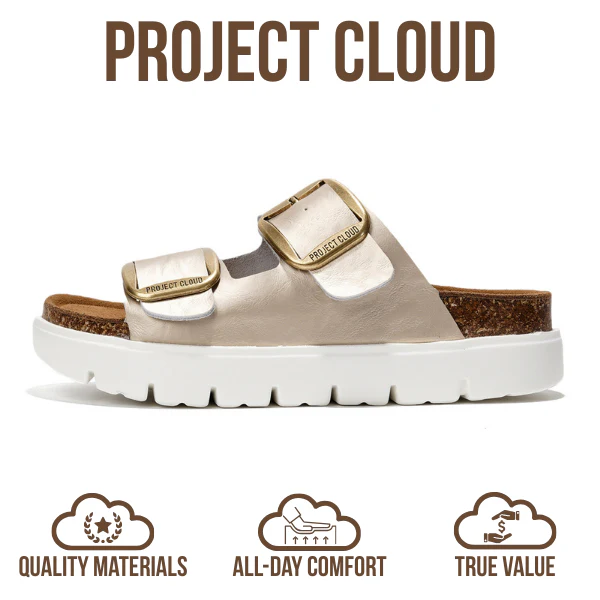 Project Cloud Women's | Genuine Leather Platform Sandals | ProjectPlush | Non-Slip - Greece Chunky - Image 10