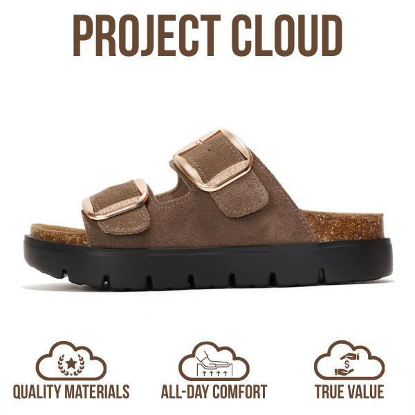 Project Cloud Women's | Genuine Leather Platform Sandals | ProjectPlush | Non-Slip - Greece Chunky - Image 16