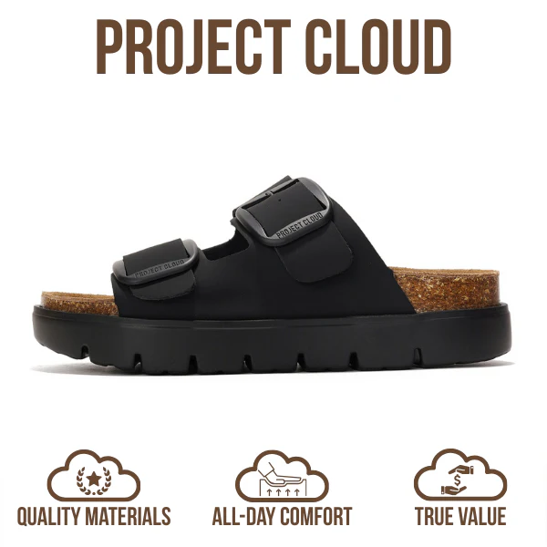 Project Cloud Women's | Genuine Leather Platform Sandals | ProjectPlush | Non-Slip - Greece Chunky - Image 28