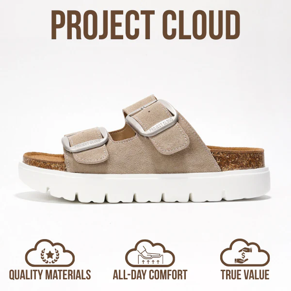 Project Cloud Women's | Genuine Leather Platform Sandals | ProjectPlush | Non-Slip - Greece Chunky - Image 4