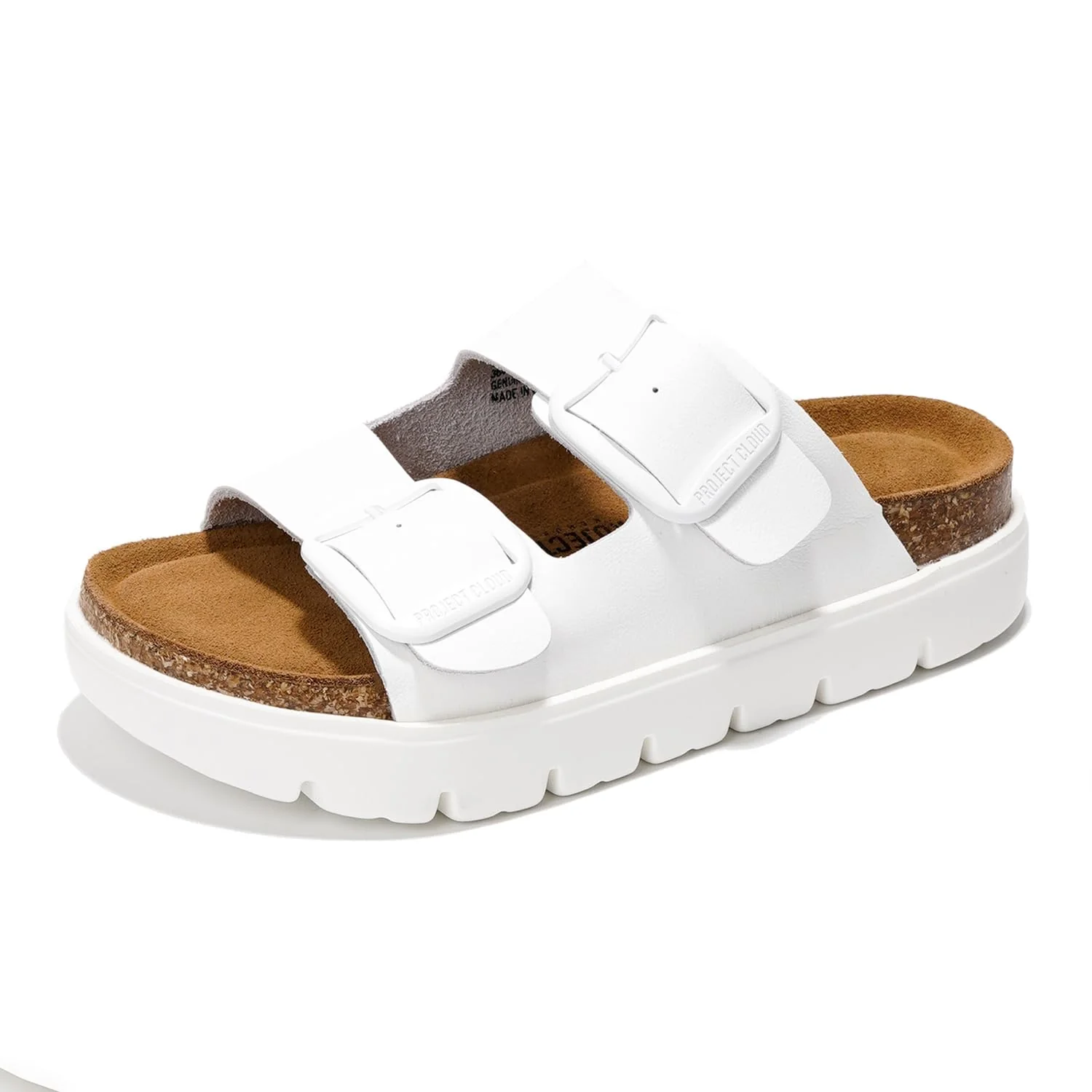 Project Cloud Women's | Genuine Leather Platform Sandals | ProjectPlush | Non-Slip - Greece Chunky - Image 50