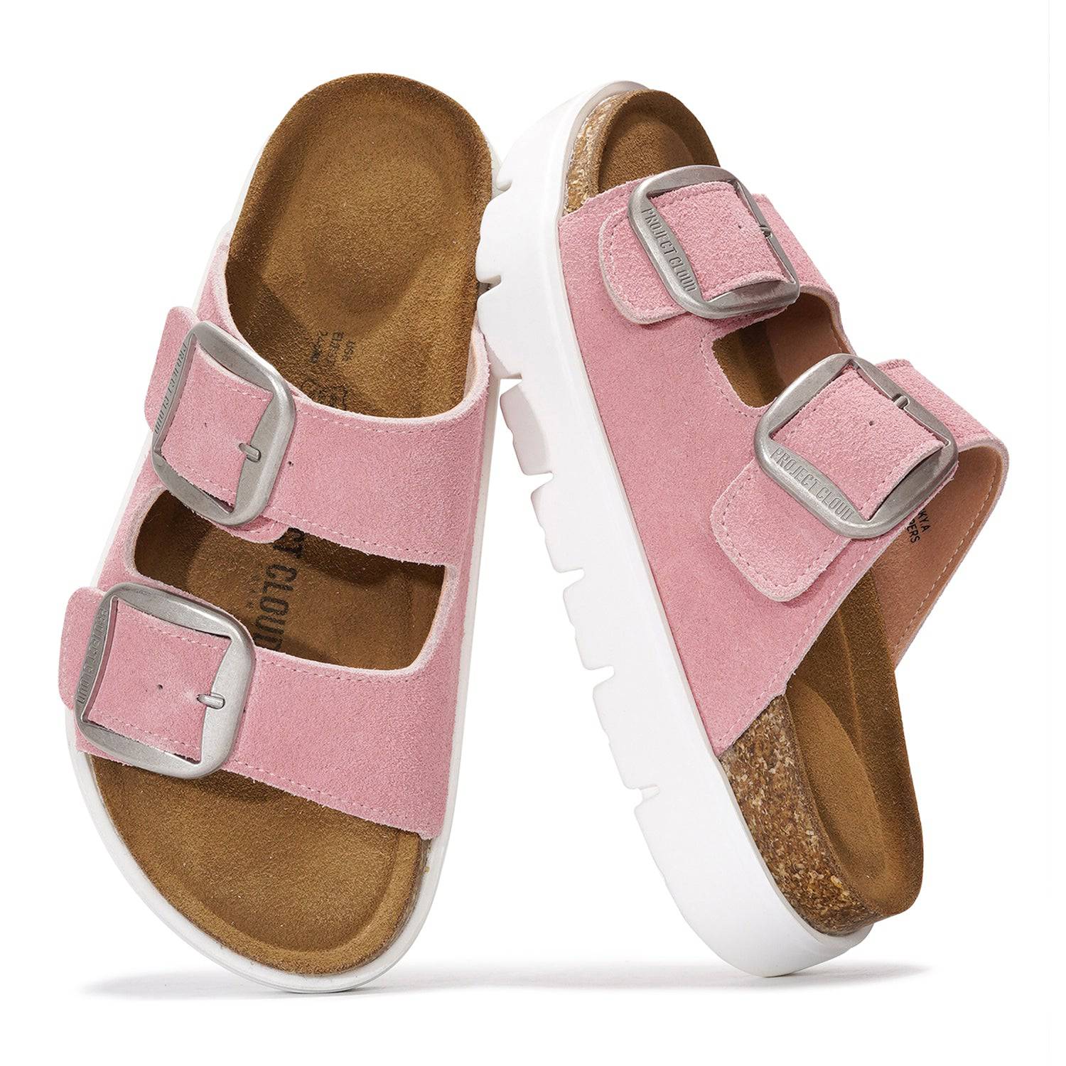 Project Cloud Women's | Genuine Leather Platform Sandals | ProjectPlush | Non-Slip - Greece Chunky - Image 66