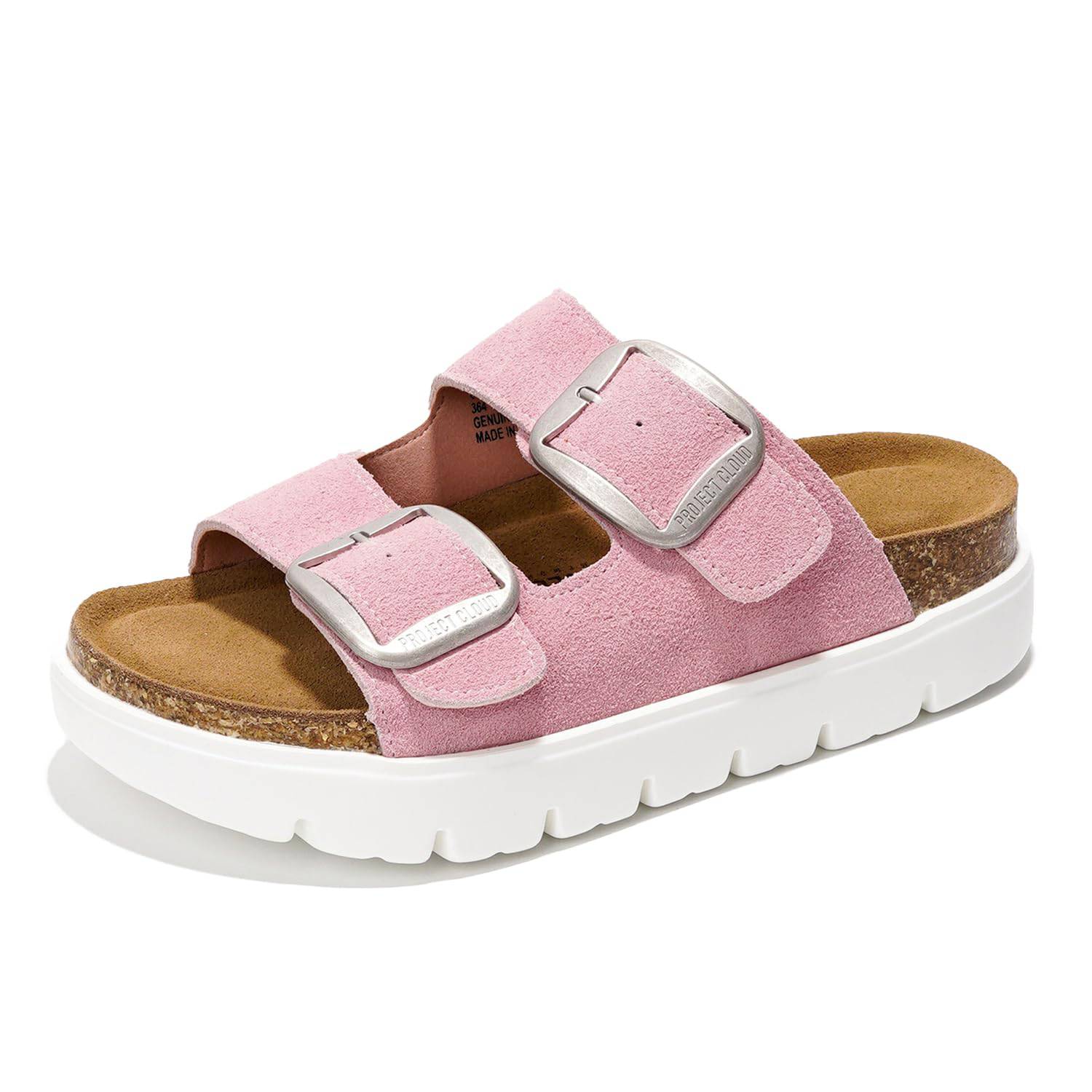 Project Cloud Women's | Genuine Leather Platform Sandals | ProjectPlush | Non-Slip - Greece Chunky - Image 67