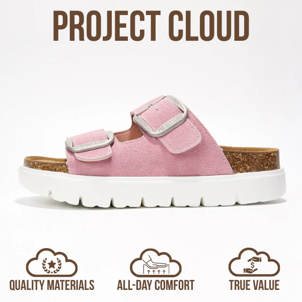 Project Cloud Women's | Genuine Leather Platform Sandals | ProjectPlush | Non-Slip - Greece Chunky - Image 69