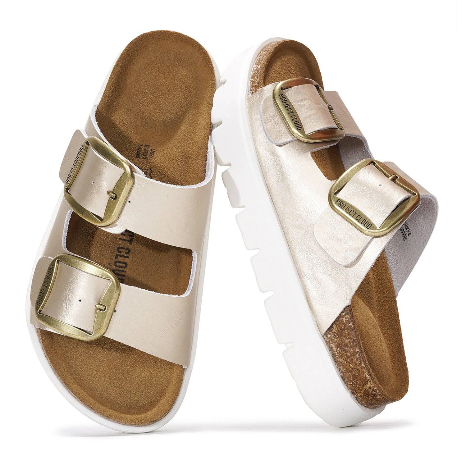 Project Cloud Women's | Genuine Leather Platform Sandals | ProjectPlush | Non-Slip - Greece Chunky - Image 7
