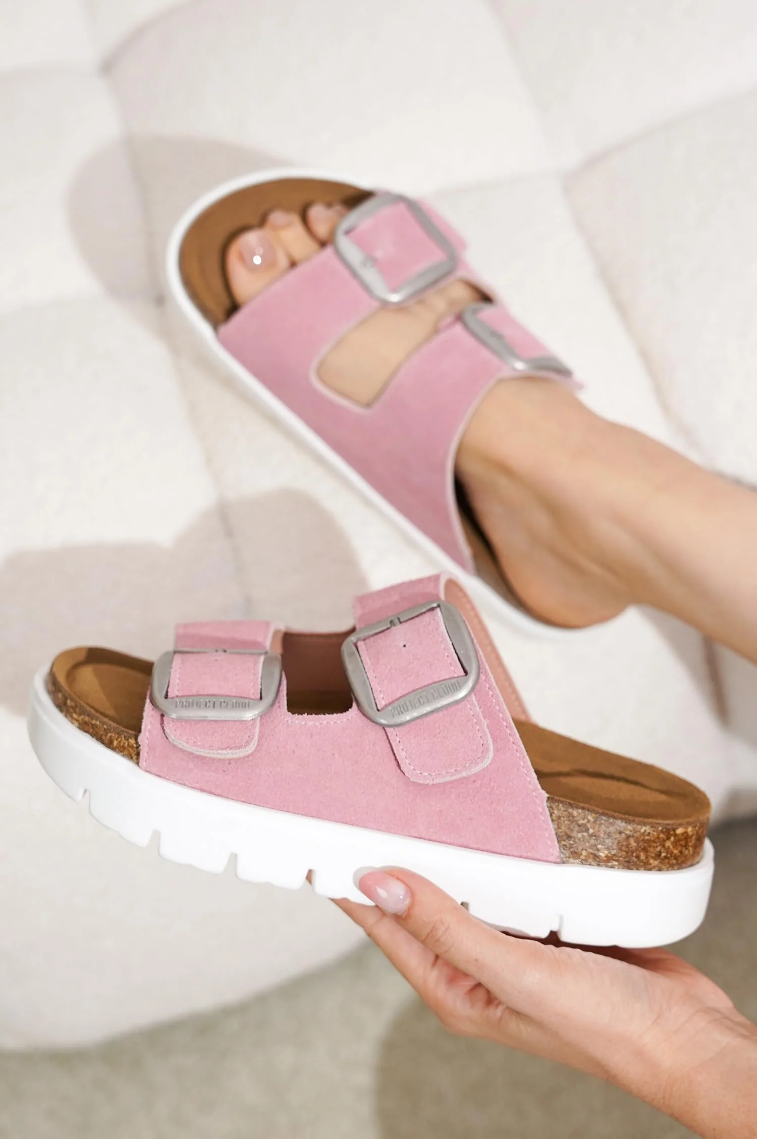 Project Cloud Women's | Genuine Leather Platform Sandals | ProjectPlush | Non-Slip - Greece Chunky - Image 71