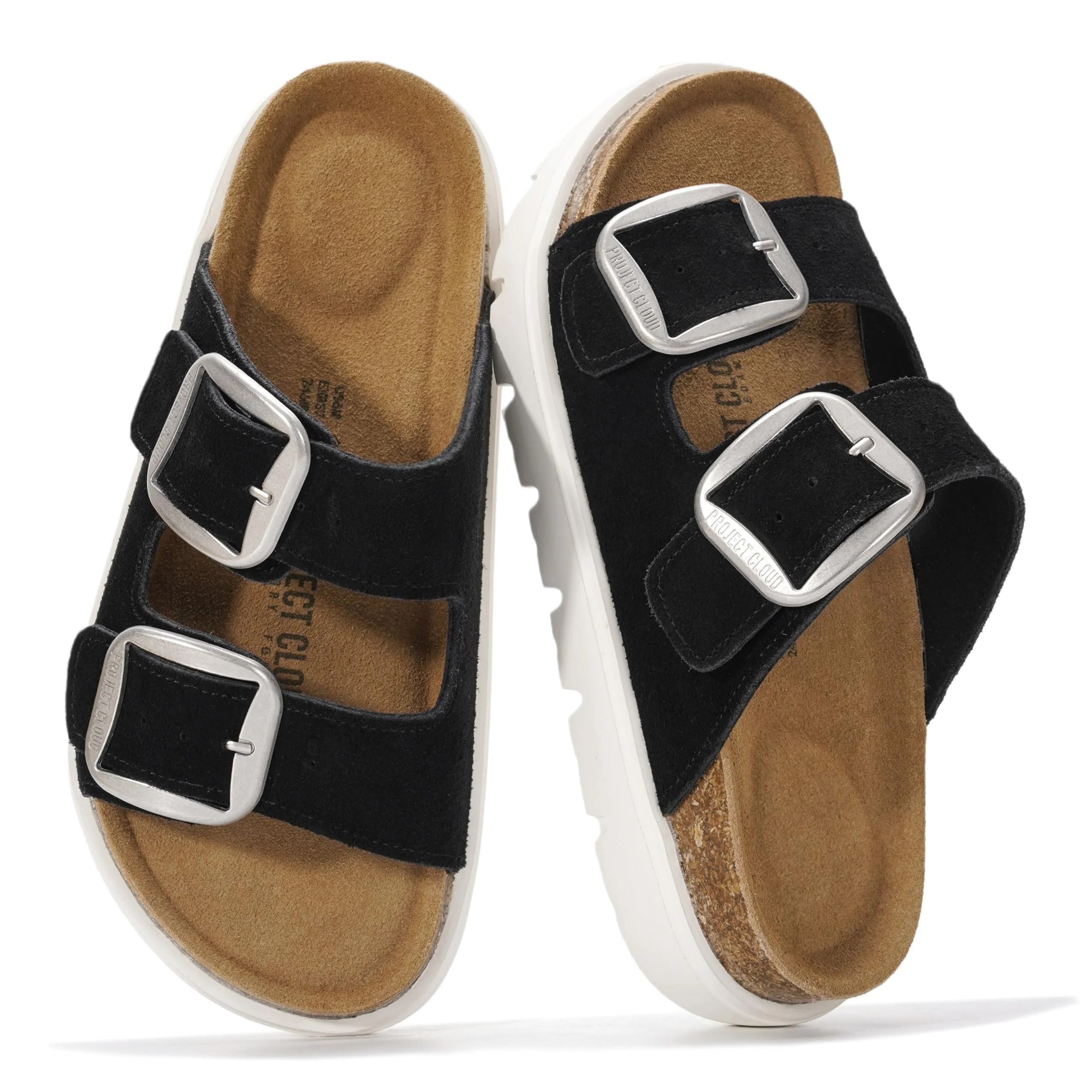 Project Cloud Women's | Genuine Leather Platform Sandals | ProjectPlush | Non-Slip - Greece Chunky - Image 72