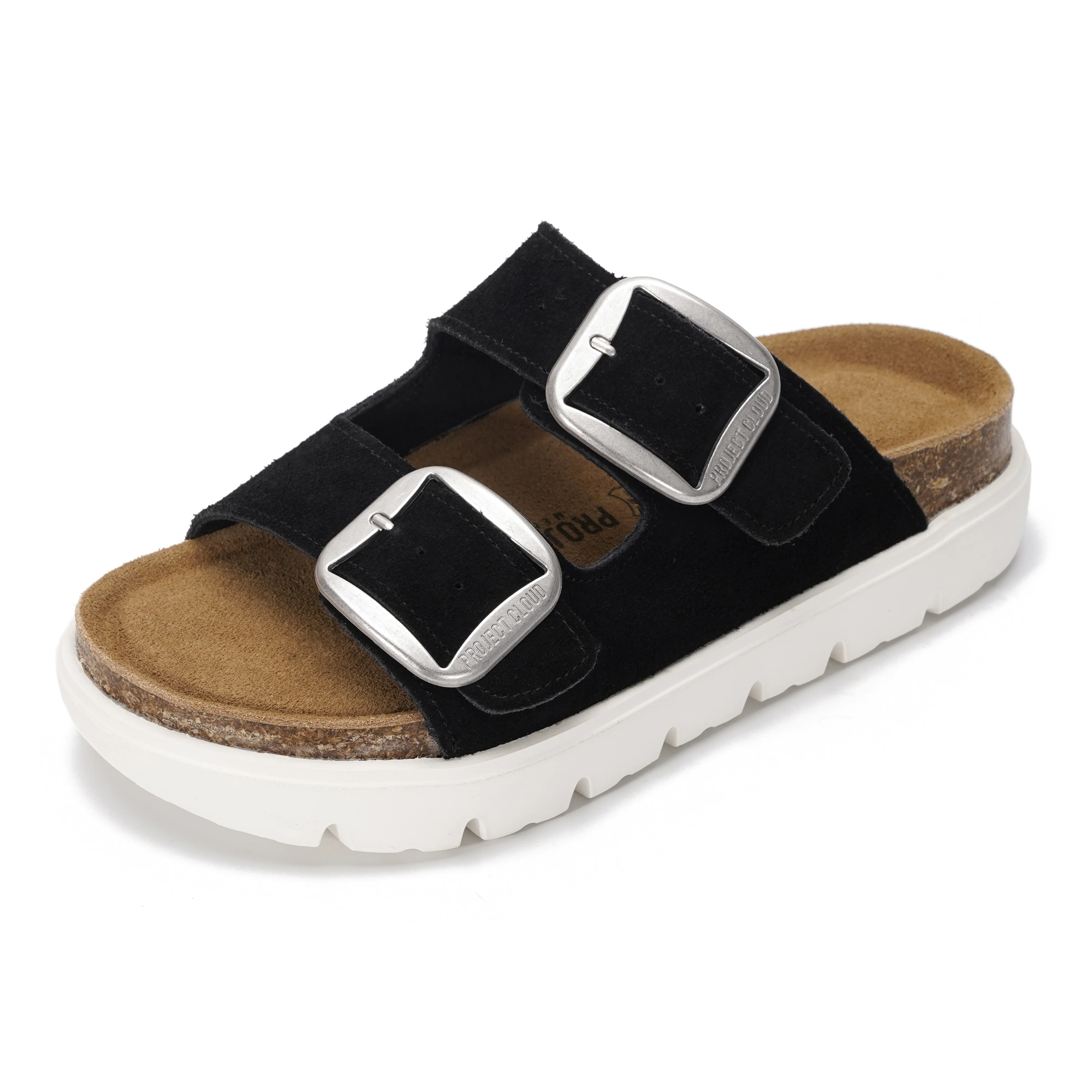 Project Cloud Women's | Genuine Leather Platform Sandals | ProjectPlush | Non-Slip - Greece Chunky - Image 73