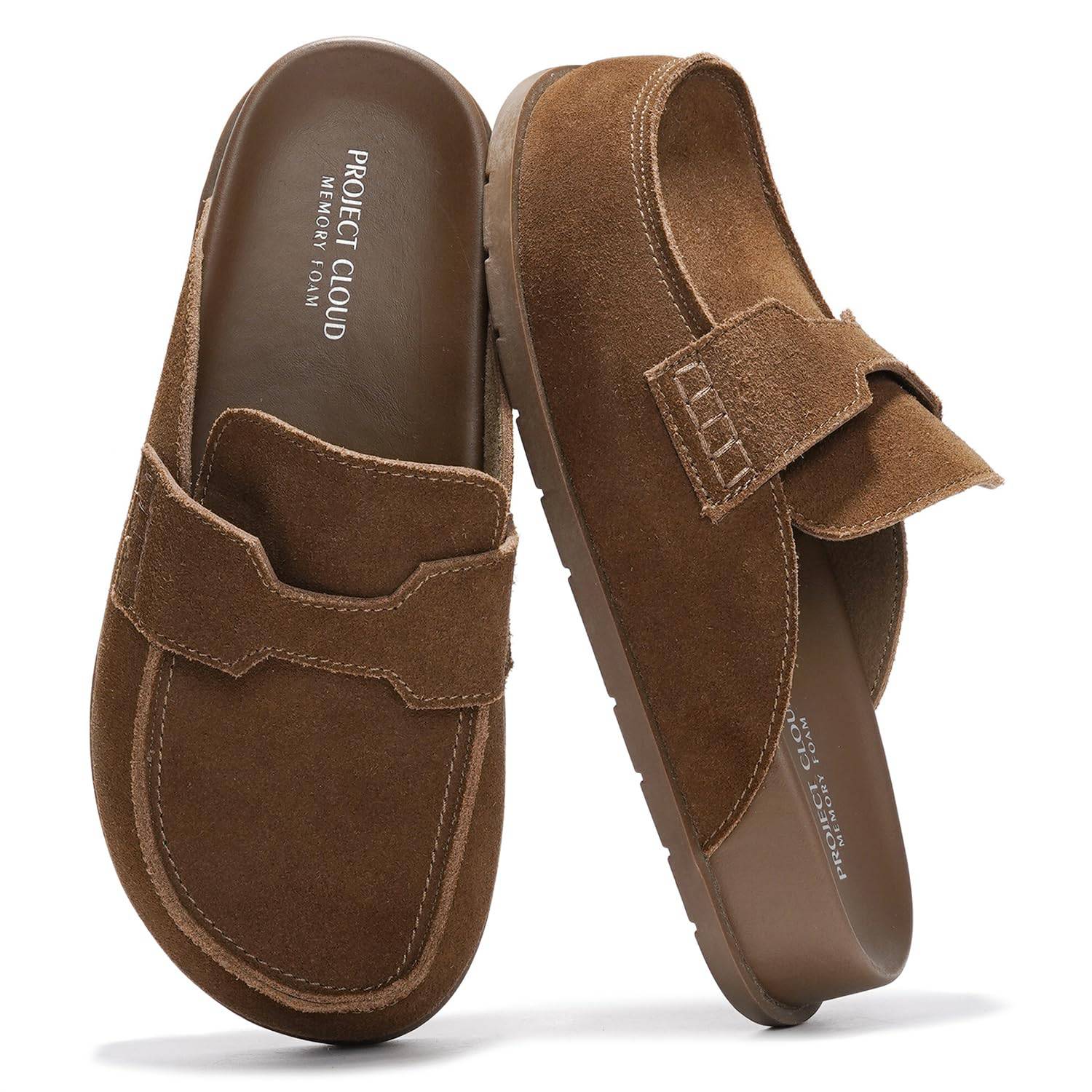 Project Cloud Women's | Genuine Suede Clogs | Plush and Soft Insole | Arch Support | Lightweight | Non-Slip - Foamy - Image 13