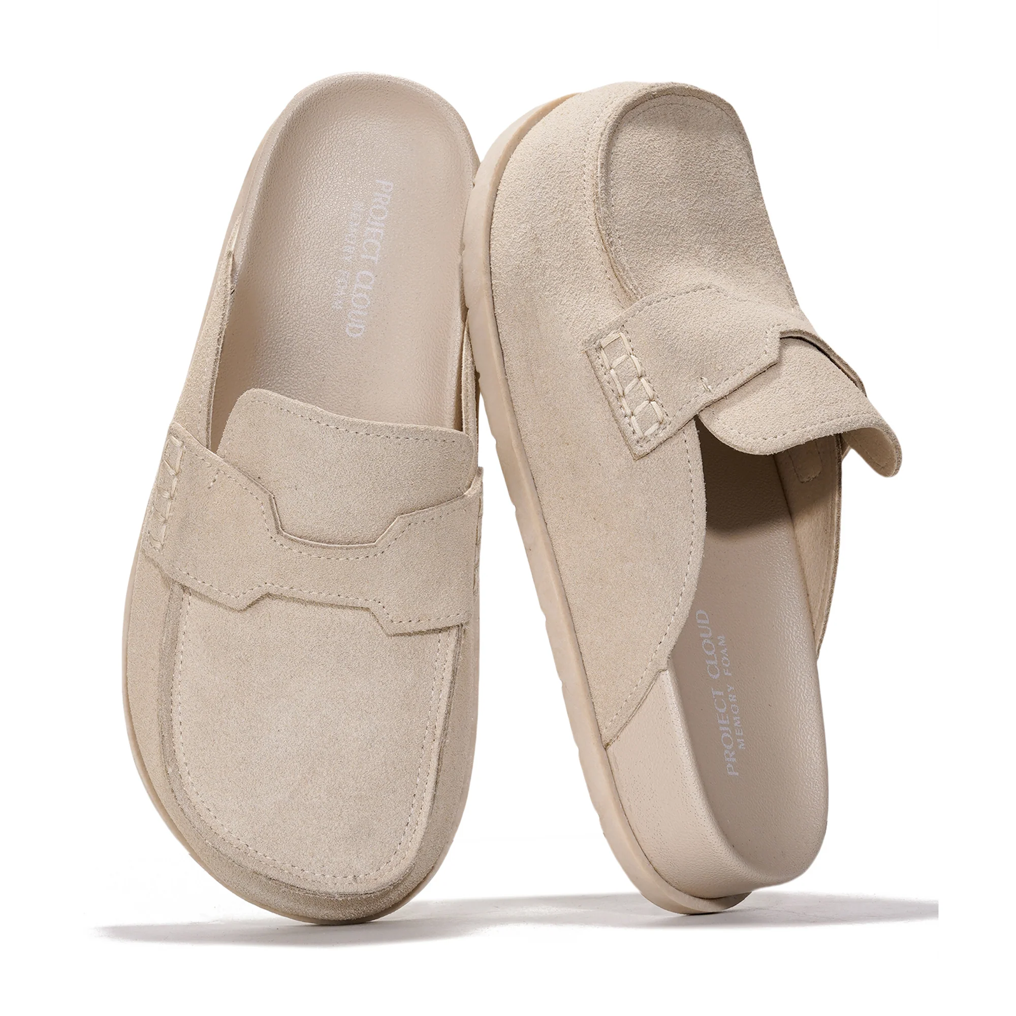Project Cloud Women's | Genuine Suede Clogs | Plush and Soft Insole | Arch Support | Lightweight | Non-Slip - Foamy - Image 19