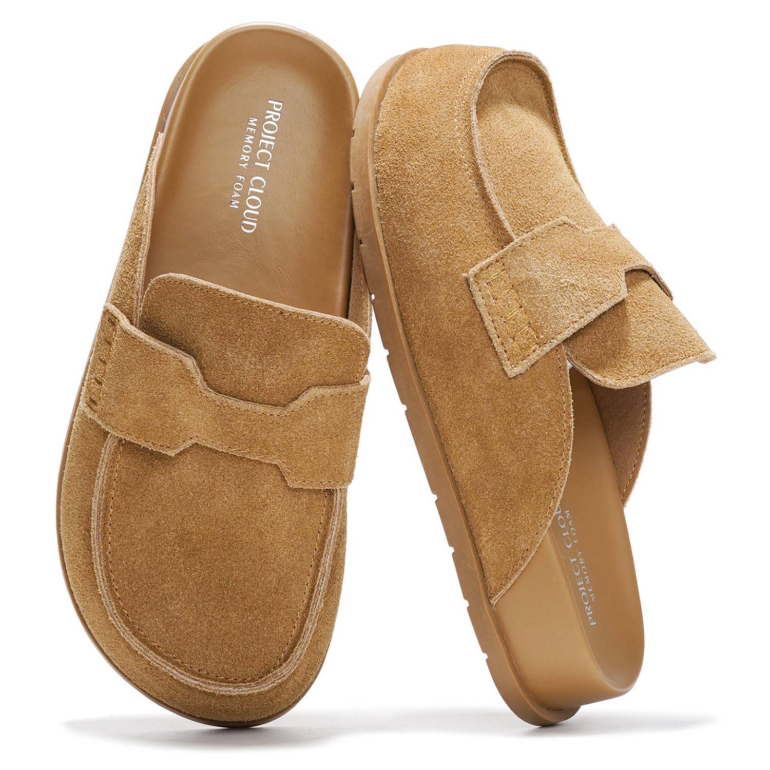 Project Cloud Women's | Genuine Suede Clogs | Plush and Soft Insole | Arch Support | Lightweight | Non-Slip - Foamy - Image 25