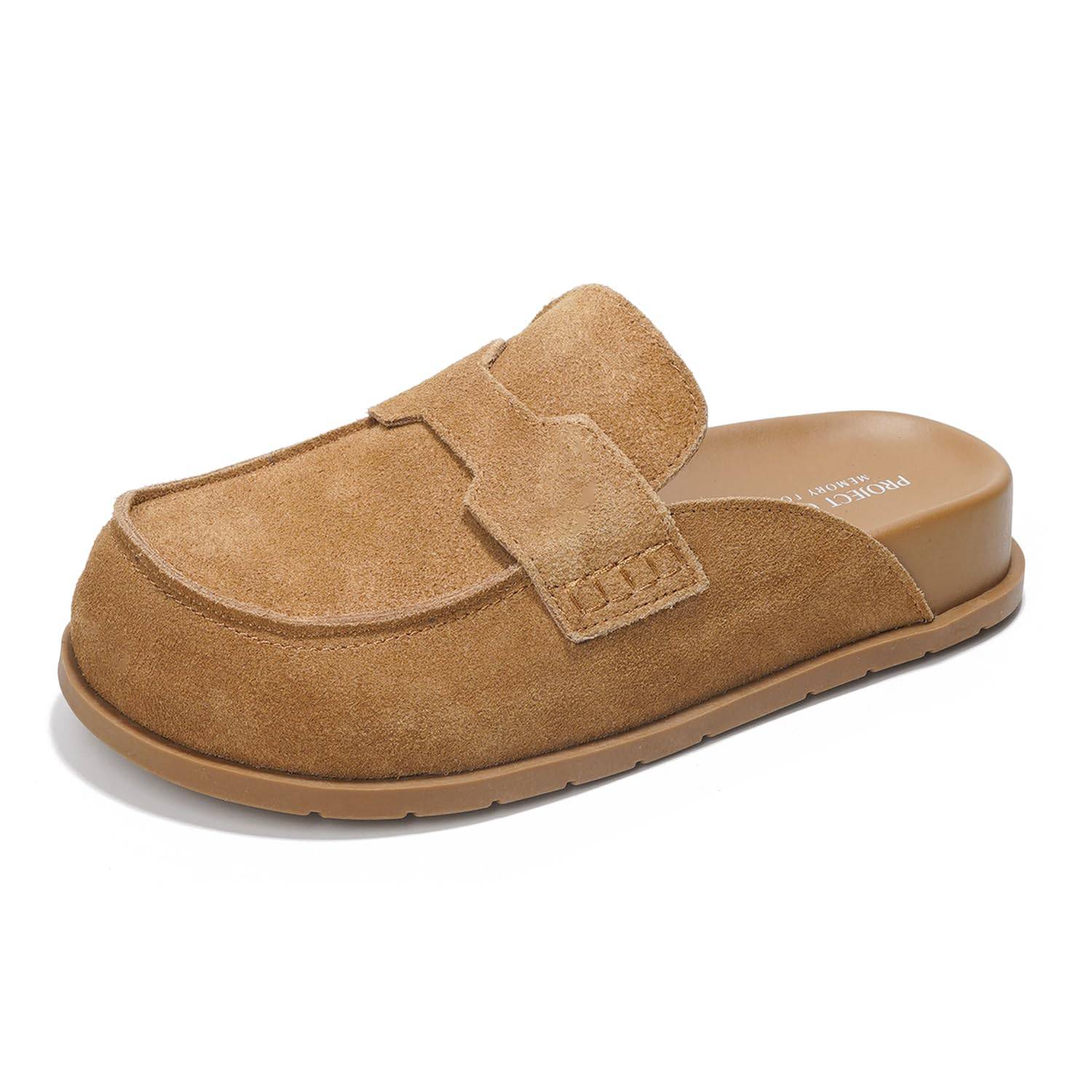 Project Cloud Women's | Genuine Suede Clogs | Plush and Soft Insole | Arch Support | Lightweight | Non-Slip - Foamy - Image 26