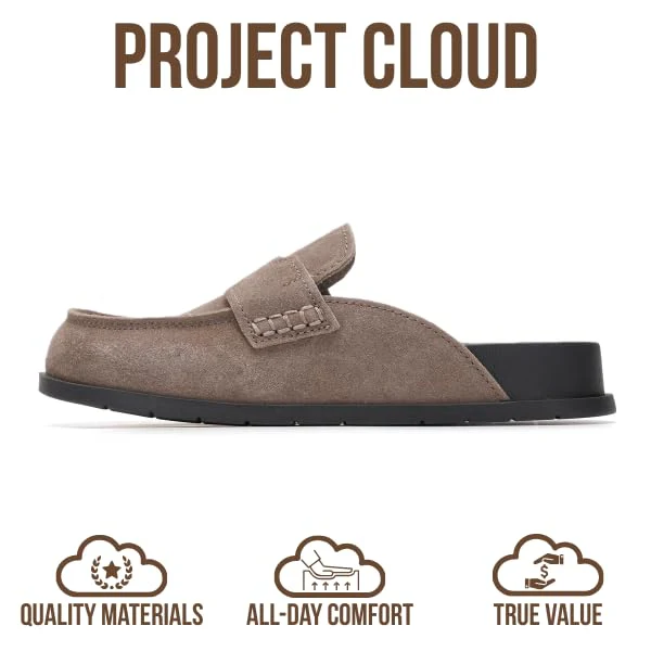 Project Cloud Women's | Genuine Suede Clogs | Plush and Soft Insole | Arch Support | Lightweight | Non-Slip - Foamy - Image 62