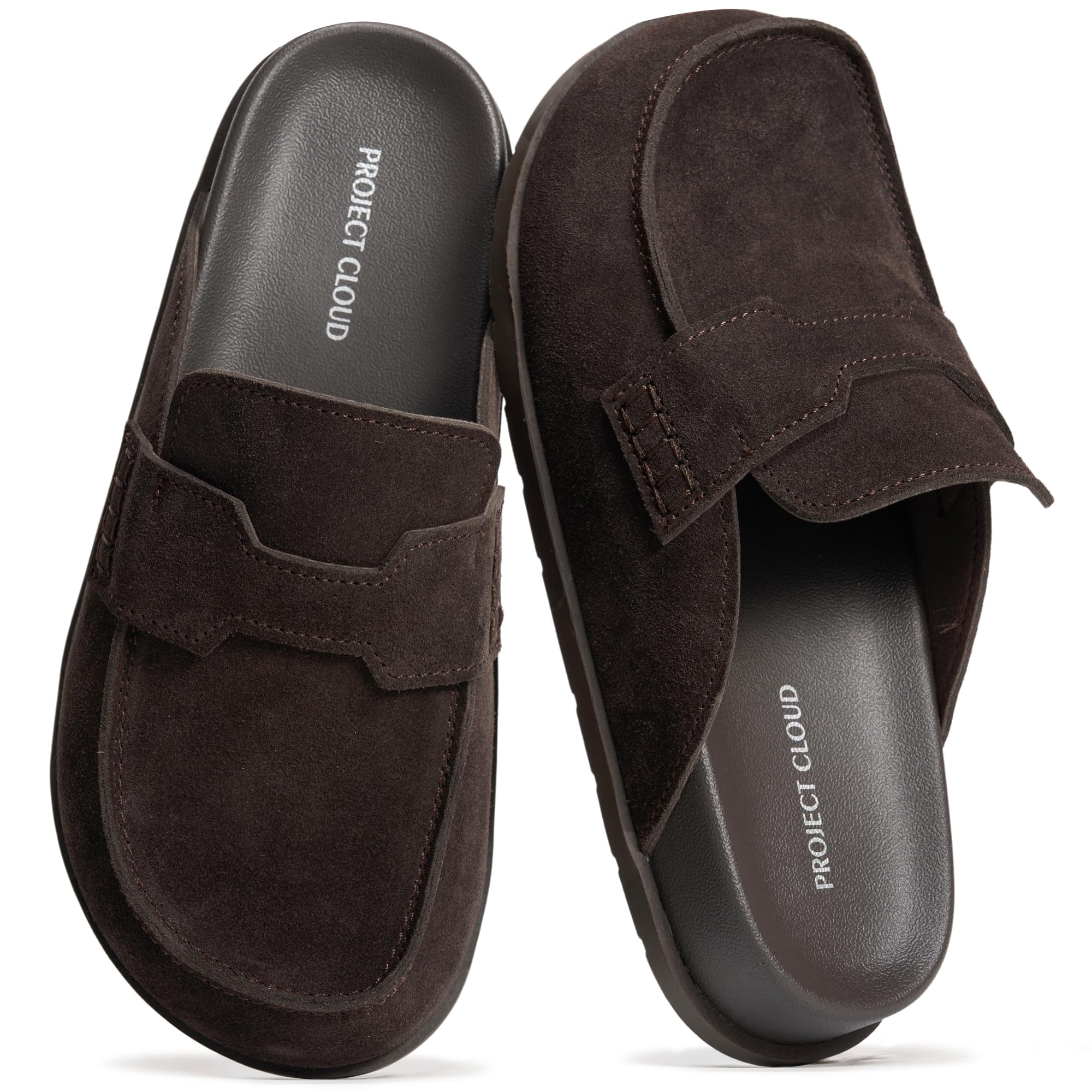 Project Cloud Women's | Genuine Suede Clogs | Plush and Soft Insole | Arch Support | Lightweight | Non-Slip - Foamy - Image 69