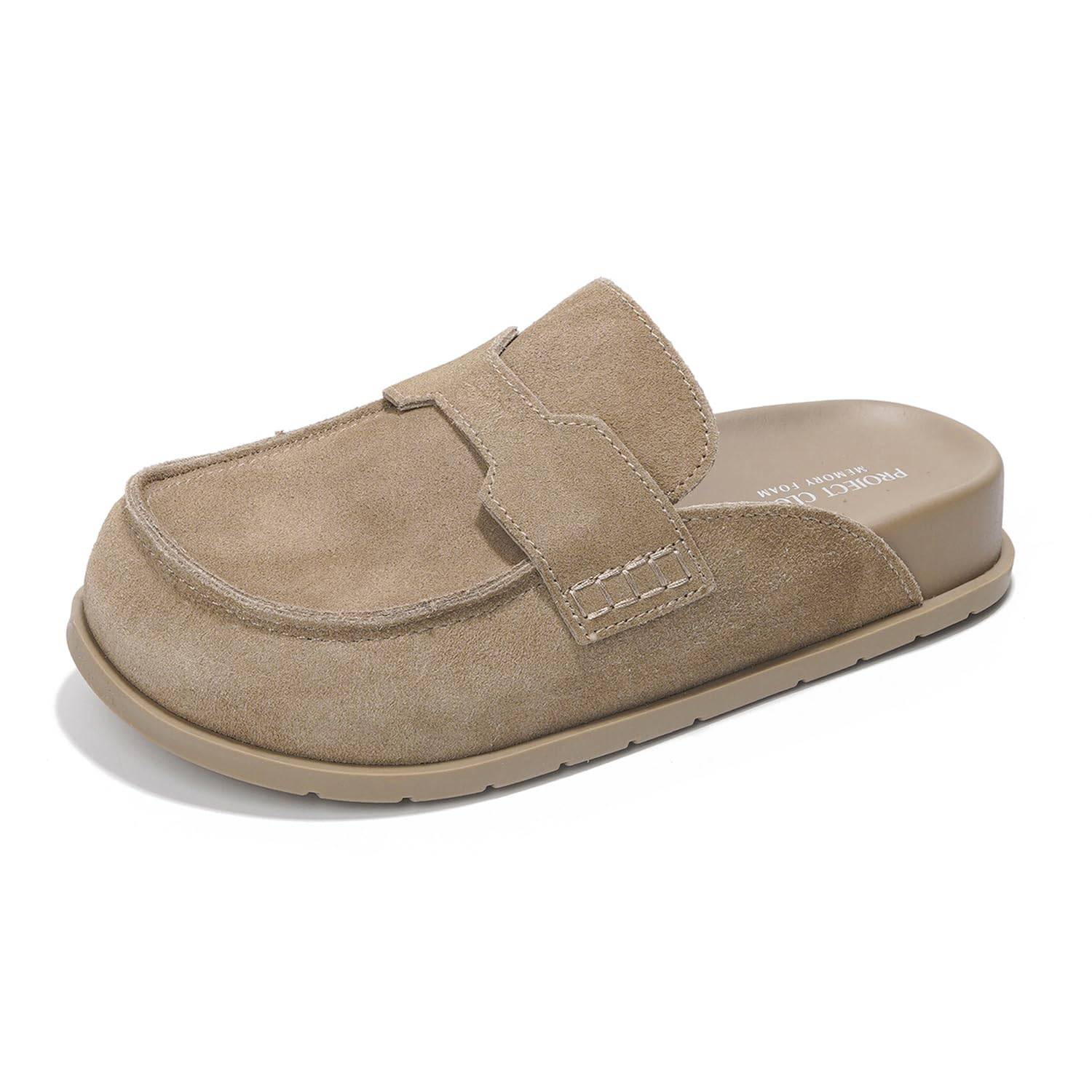 Project Cloud Women's | Genuine Suede Clogs | Plush and Soft Insole | Arch Support | Lightweight | Non-Slip - Foamy - Image 8